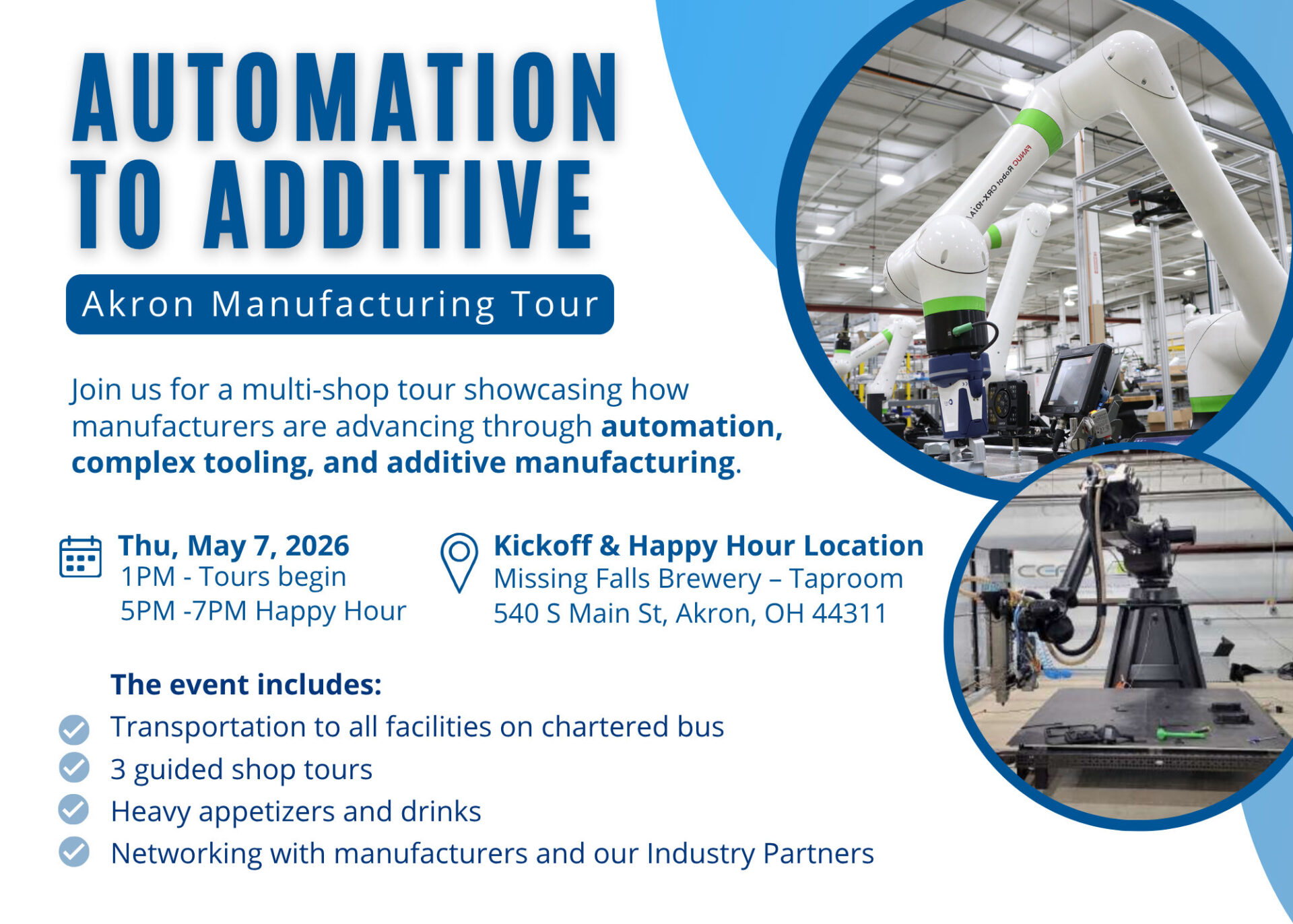 automation to additive akron manufacturing tour
